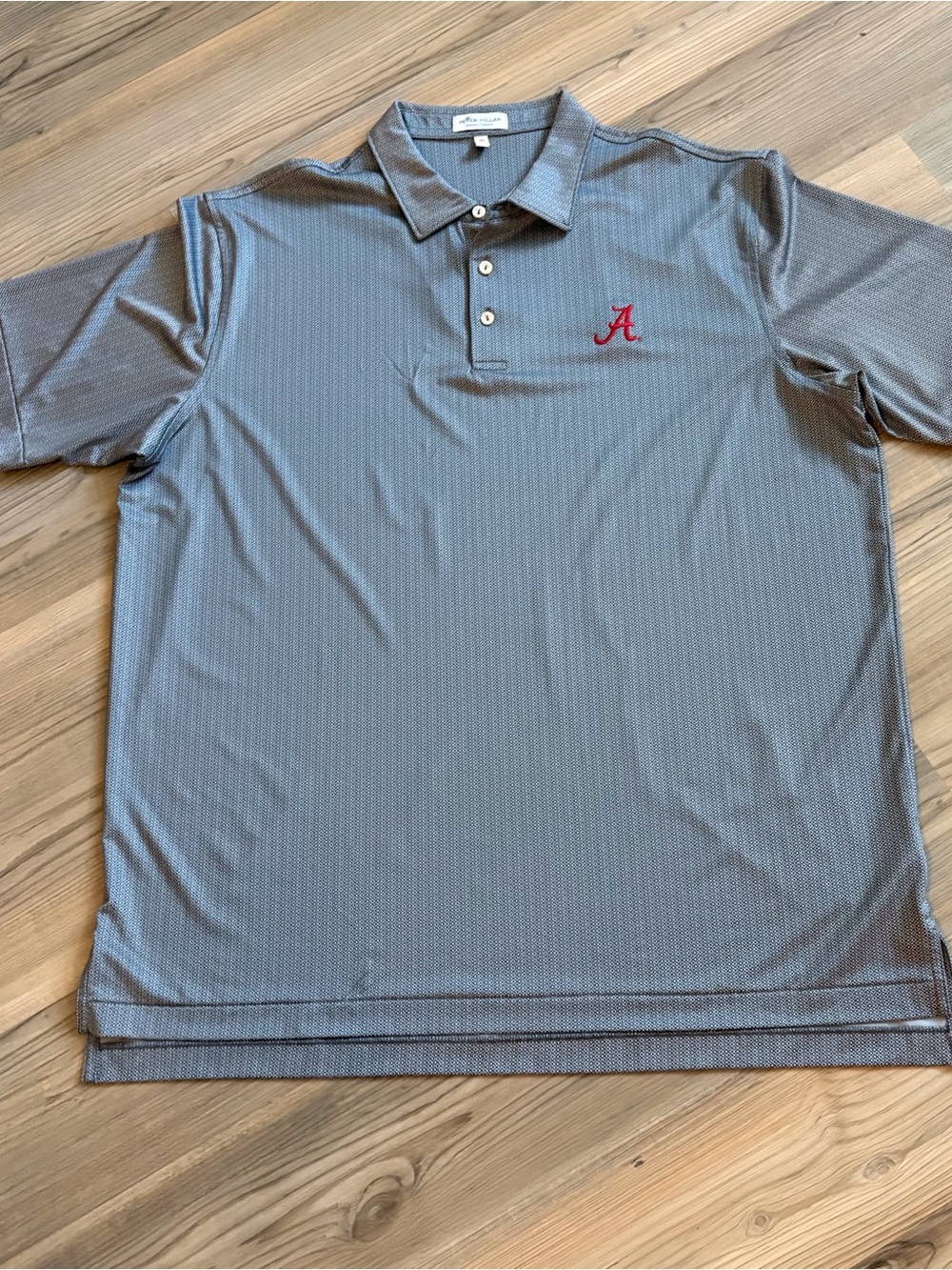 Peter Millar University of Alabama Grey Polo Shirt Size XLarge